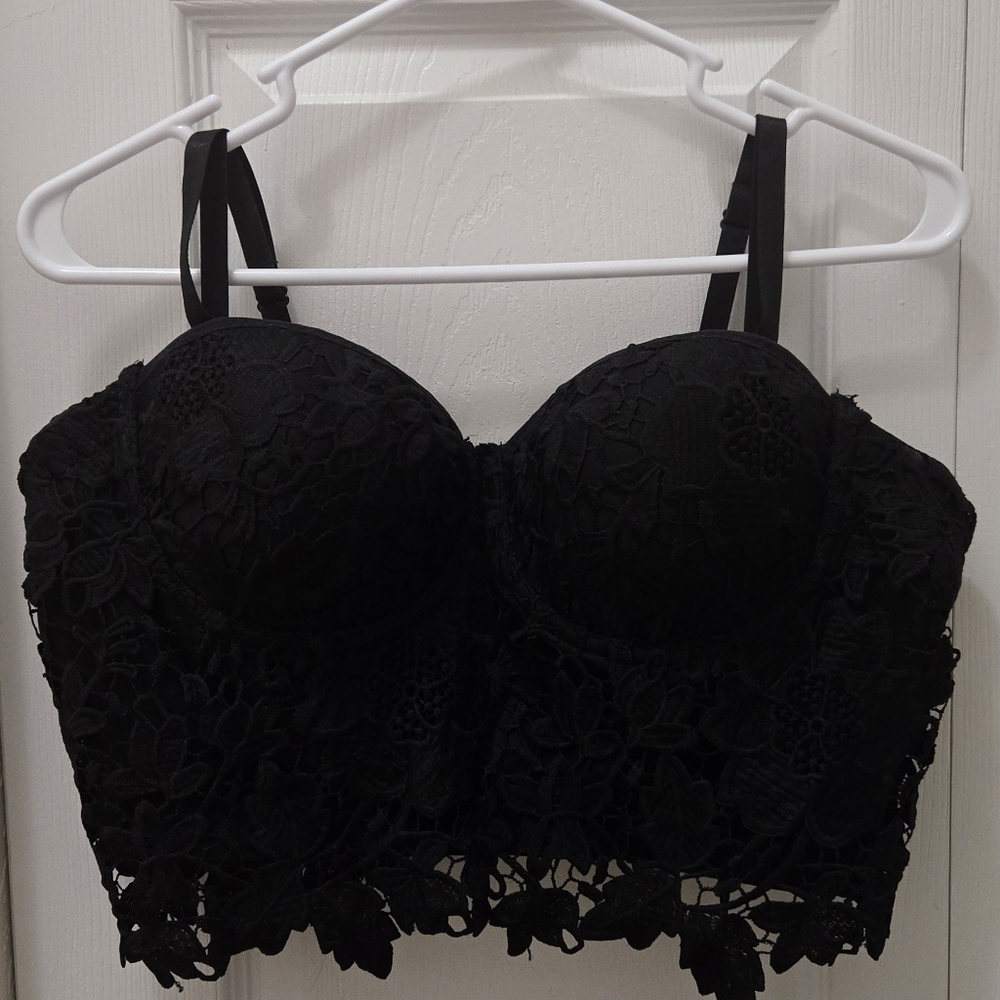 Lace Corset Crop Top